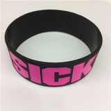 2016 Promotional Gifts Costom Debossed Silicone Rubber Bracelet