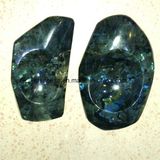 Semi Precious Stone Fashion Natural Crystal Labradorite Ashtray Candle Holder Gift