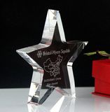 Business Gifts K9 Crystal Small Stars Trophy Award
