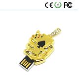 Gold Poker Card U Disk USB Flash Drive 4GB-8GB-16GB-32GB Pendrive