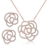 Rose Flower Fancy Items Fashion Pendant Jewelry Set