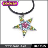 Sparkling Crystal Lucky Star Charm Necklace Wholesale #14269