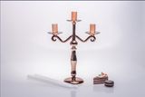 Rose Golden Glass Candle Holder for Wedding Decoration