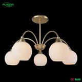 White Glass Chandelier Lighting with Round Glass (P-8104/5)