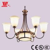 Chandelier Lighting with Marble Shades