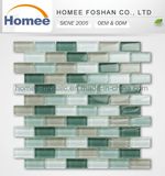 High Quality Strip Glossy Kitchen Wall Backsplash Green Glass Mosaic