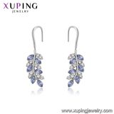 94334 Newest Arrival Graceful Fashion Leaf Design Earring Crystals From Swarovski Jewelry