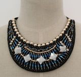Fashion Charm Square Crystal Chunky Choker Necklace (JE0036)