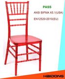 Red Crystal Polycarbonate Resin Chiavari Chair