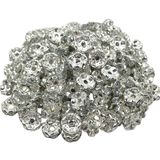 Curve Rhinestone Beads Tube Spacer Bars, Discount Wholesale Shamballa Beads