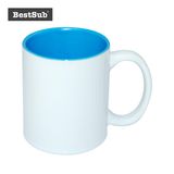 Js Coatings Sublimation Mugs 11oz Two-Tone Color Mugs - Light Blue B11naa-05