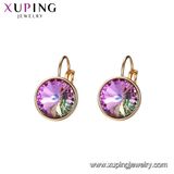Xuping Rhinestone Princess Accessories Saudi Gold Earrings Design Crystals From Swarovski