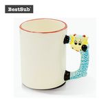 Bestsub 11 Oz Animal Mug Sublimation Printed Promotional Photo Mug (B1DW-08)