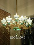 Franch Style Light Green Golden Chandelier Light