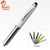 Multi Color LED Light Metal Pen for Business People