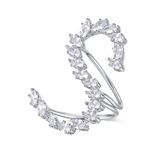 Gold Plated Cubic Zirconia Fashion Jewellery Creative Unique S Letter Jewelry Ring