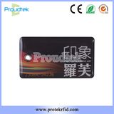 125kHz RFID Epoxy Smart Card Tk4100 Crystal Tag with Eyelet Waterproof Tag Exquisite Membership Card