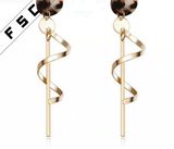 Latest Gold Long Hanging Earrings Designs for Girls