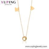 44456 Xuping Rosary Beads 18K Gold Color Chain Tail Necklace