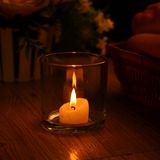 Straight Glass Candle Holder Jar