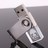 Customized Crystal USB 2.0/USB 3.0 USB Stick with 3D Logo