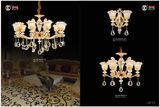 Aoqi Die Casting Zinc Alloy Crystal Chandelier Light