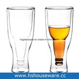 Clear Double Wall Glass Beer Mug