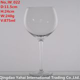 875ml Clear Colored Wine Glass
