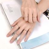 1mm Thin Stainless Steel Silver-Color Couple Ring