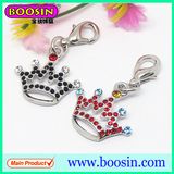 Fashion Alloy Rhienstones Metal Crown Charm Wholesale