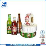 Custom Adhesive Vinyl Packaging Water Bottle Label Sticker