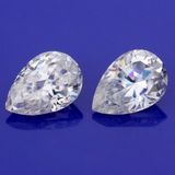 Beautiful Pear Shape Crushed Ice Cut 1.5 Carat Moissanite Diamond for Jewelry