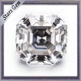 Near White Gh Color Asscher Cut Moissanite for Rings