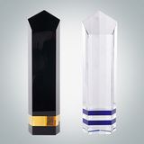 Crystal Clear Crystal and Black Crystal Trophy