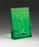 Crystal Green Parallel Plaque