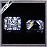 Wholesale Aaaaa Radiant Cut White Synthetic Cubic Zirconia Stone