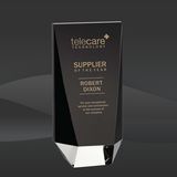 Super Style Black Crystal Wedge Award (STR-OPT8351, STR-OPT8352, STR-OPT8353)
