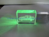2015 LED Light Customized Crystal USB Memory Stick