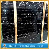 China Black Silver Dragon Marble Slabs for Flooring Tiles and Worktops