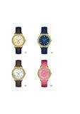 Roman Numerals Crystal Waterproof Leather Mechanical Watch