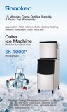 304 Stainless Steel Air Cooling 500kg/24h Sk-1000 Big Cube Ice Machine Ice Making Machine