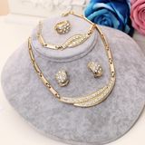 African Beads Crystal Bridal Jewellery Set