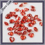 Heart Shaped Decorative Beads New Fashion Cubic Zirconia