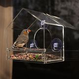 Clear Acrylic Wild Bird Feeder Window Feeder Bird House
