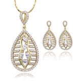 Dubai 18k Gold Plated Jewelry Set in Latest Design for Women