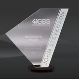 Black Navigation Arrow Crystal Award (JC-2359BL, JC-2360BL, JC-2361BL)
