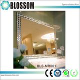 Rectangular Home Decoration Silver Mirror with MDF Frame