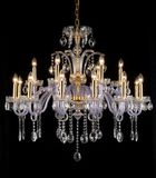 Hotel Lighting Decorative Purple Glass Chandelier (11001-18L)