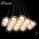 Simple Decoration Glass Ball Pendant Lamp with Dining Room