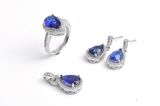 Fashion 925 Sterling Silver Jewelry Set with CZ